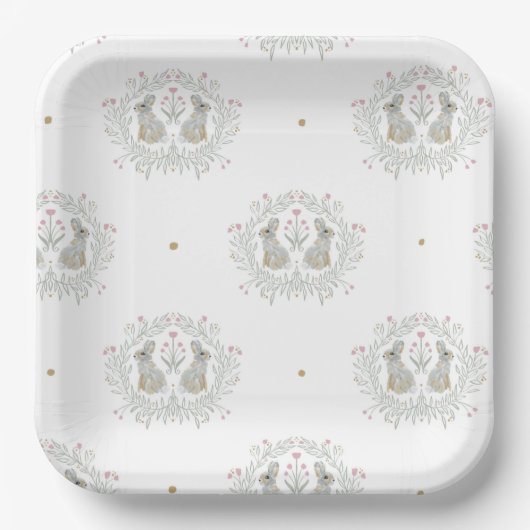 Osterhase II Pappteller (Vorderseite)