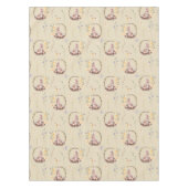 Osterhase im Blumenkorb Tischdecke (Vorderseite)