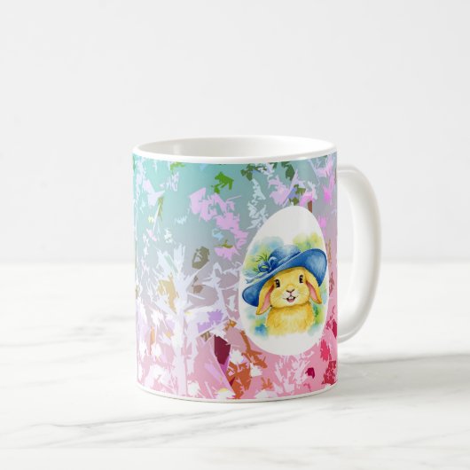 Osterhase im Ei Kaffeetasse (VorderseiteRechts)