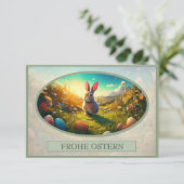 Osterhase im Frühlingszauber (Stehend Vorderseite)