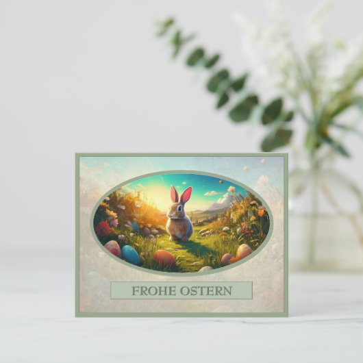 Osterhase im Frühlingszauber (Stehend Vorderseite)