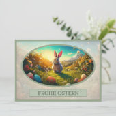 Osterhase im Frühlingszauber (Stehend Vorderseite)