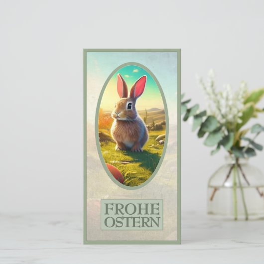 Osterhase im Frühlingszauber (Stehend Vorderseite)