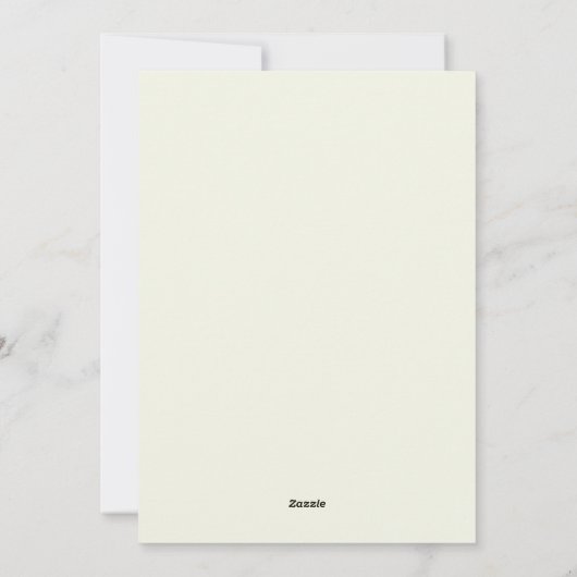 Osterhase im Garten Feiertagskarte (Rückseite)