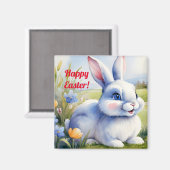 Osterhase im Garten, Ostern Magnet (Vorderseite/Rückseite)