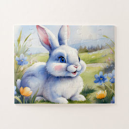 Osterhase im Garten, Ostern Puzzle