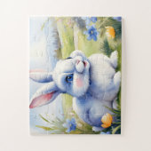 Osterhase im Garten, Ostern Puzzle (Vertikal)