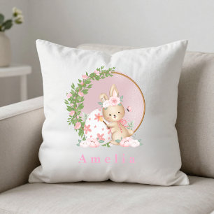 Osterhase im Garten Personalisierte Kissenhülle Kissen
