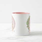 Osterhase im Garten personalisierter Becher Tasse (Zentrum)