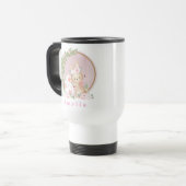 Osterhase im Garten Personalisierter Reisebecher (Vorderseite Links)