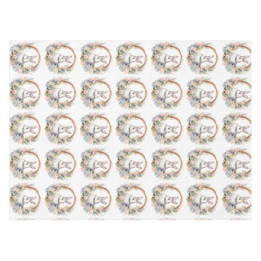 Osterhase im Keim der Blume Tischdecke (Vorderseite (Horizontal))