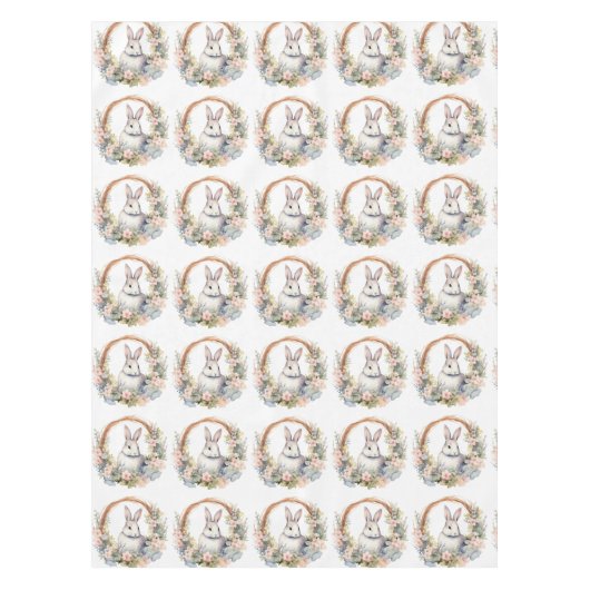 Osterhase im Keim der Blume Tischdecke (Vorderseite)