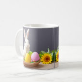 Osterhase im Korb Kaffeetasse (Vorderseite Links)