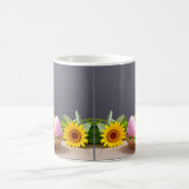 Osterhase im Korb Kaffeetasse (Mittel)