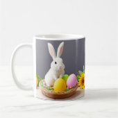 Osterhase im Korb Kaffeetasse (Links)