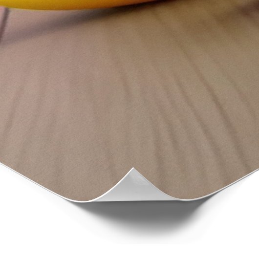 Osterhase im Korb Poster (Ecke)