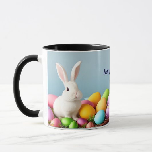 Osterhase im Korb Tasse (Links)