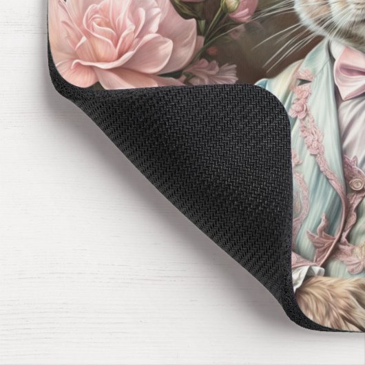 Osterhase im Retro-Frühlingsstil Mousepad (Ecke)