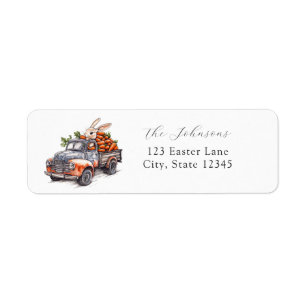 Osterhase im rustikalen Vintagen Lastwagen