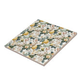 Osterhase im Vintage-Blumenstil (7) Fliese (Seite)