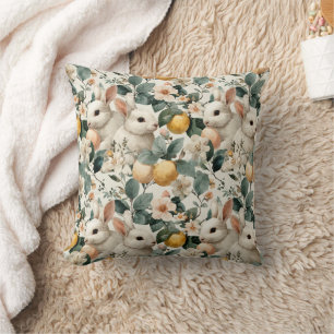 Osterhase im Vintage-Blumenstil (9) Kissen