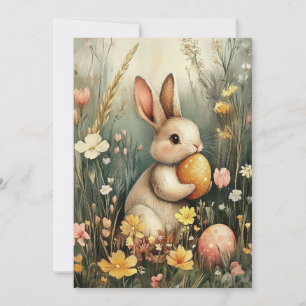 Osterhase im Vintage-Stil Karte