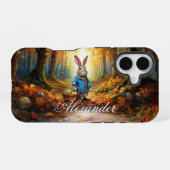 Osterhase im Wald iPhone 16 Hülle (Rückseite (Horizontal))