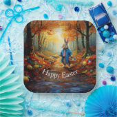 Osterhase im Wald Pappteller (Party)
