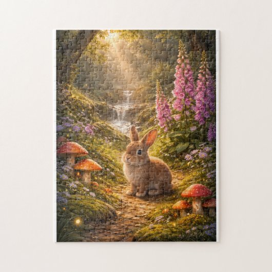 Osterhase im Wald Puzzle (Vertikal)