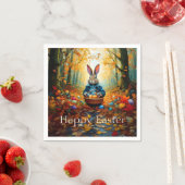Osterhase im Wald Serviette (Beispiel)