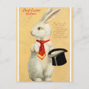 Osterhase im Zylinder Postkarte