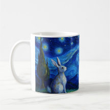 Osterhase in der Sternennacht