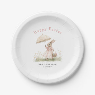 Osterhase in Pastell Pappteller