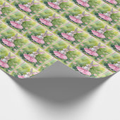 Osterhase in rosa Tutu Geschenkpapier (Ecke)
