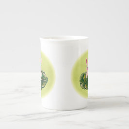 Osterhase in Round Cabbage Porzellantasse