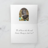 Osterhase in Tarnung Karte (Innenseite)