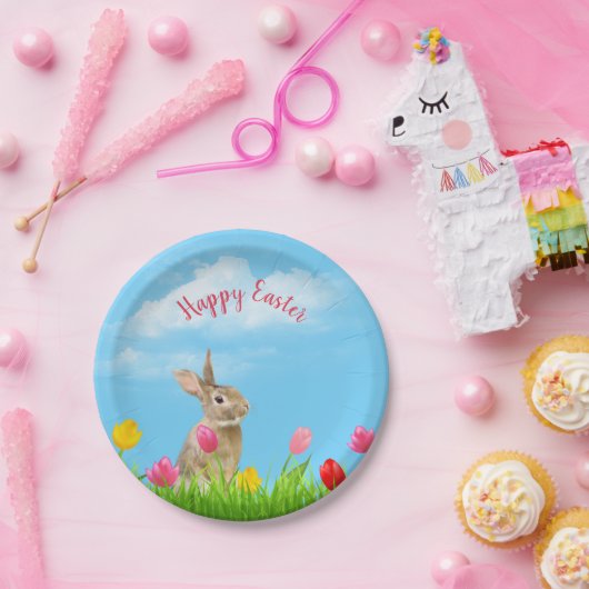 Osterhase in Tulip Pappteller (Party)