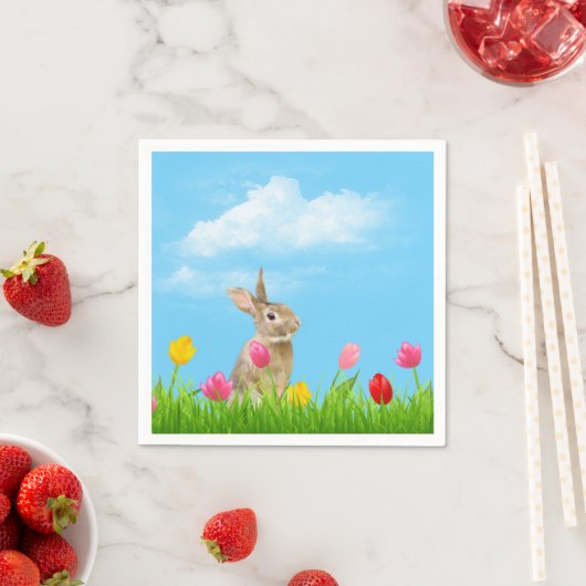 Osterhase in Tulip Serviette (Beispiel)