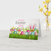 Osterhase ist unterwegs karte (Gelbe Blume)