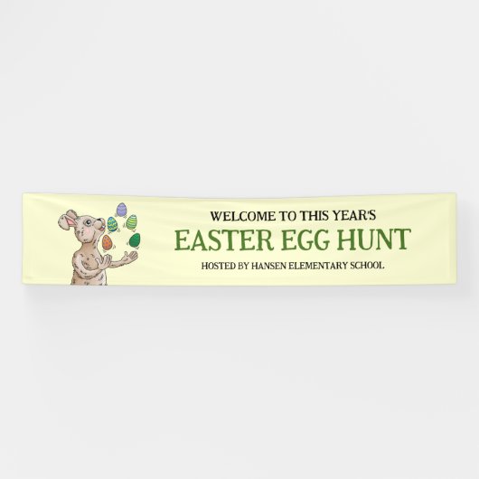 Osterhase jongliert banner (Horizontal)