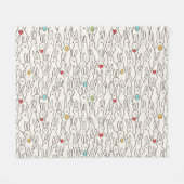 Osterhase: Joyful Seamless Fun. Fleecedecke (Vorderseite (Horizontal))