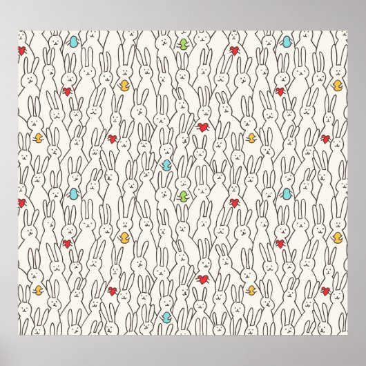 Osterhase: Joyful Seamless Fun. Poster (Vorne)