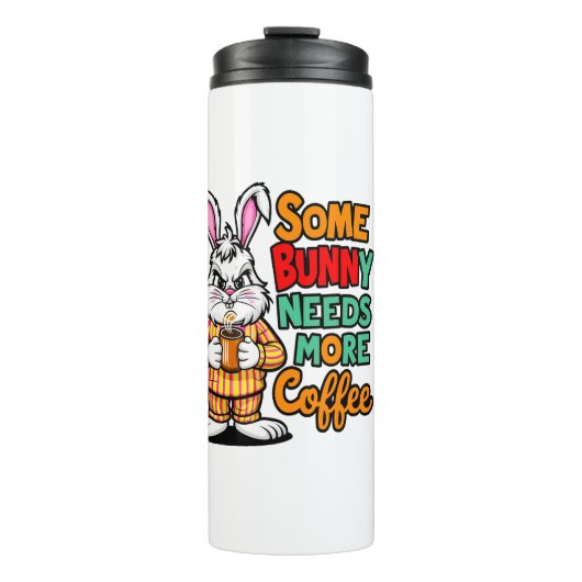 Osterhase: Kaffee Lover Freuden Thermosbecher (Vorderseite)