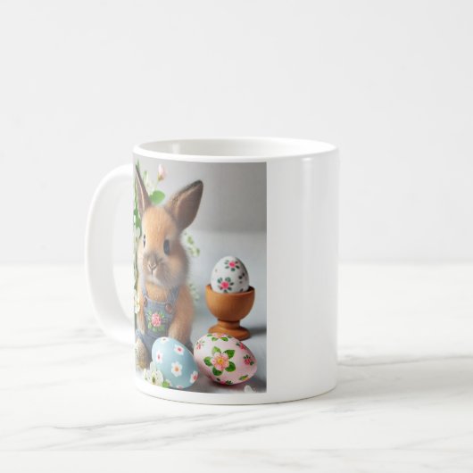 Osterhase Kaffeetasse (Vorderseite Links)