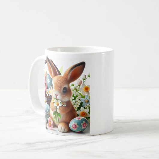 Osterhase Kaffeetasse (Vorderseite Links)