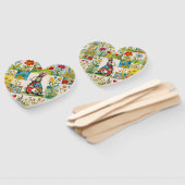 Osterhase Kaninchen Floral Patchwork Fächer (Non-assembled)
