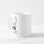Osterhase Kaninchen Sungles Kaffeetasse (Vorderseite Links)