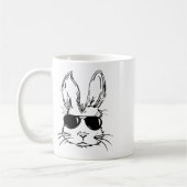 Osterhase Kaninchen Sungles Kaffeetasse (Links)