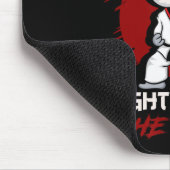 Osterhase Karate Jeder Hase war Kung Fu Kampf Mousepad (Ecke)