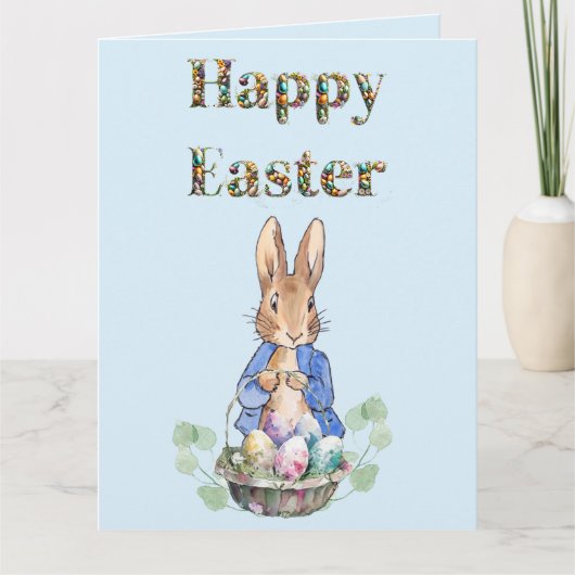 Osterhase Karte (Vorderseite)